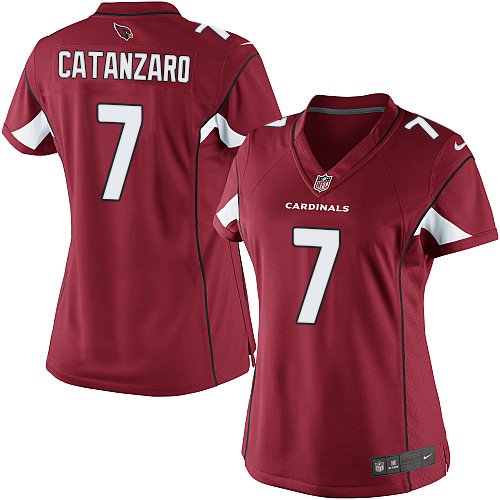Women's Limited Chandler Catanzaro Nike Jersey Red Home - #7 NFL Arizona Cardinals